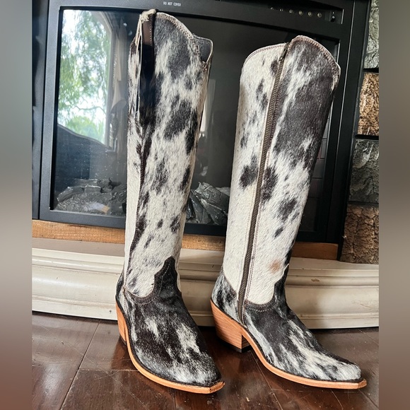 Liberty Black Cowhide Boots - Picture 2 of 8